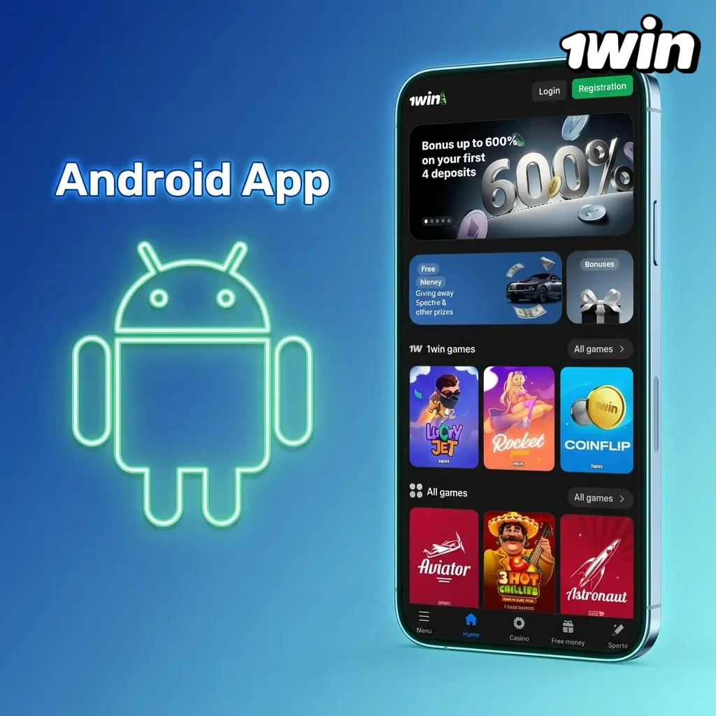 1win Android app APK download and installation process.
