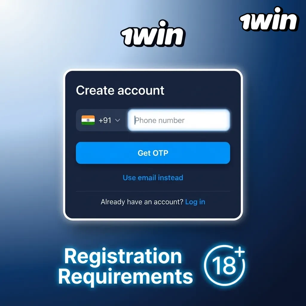 Registration requirements: 18+ age limit, one account per person, and accurate info.