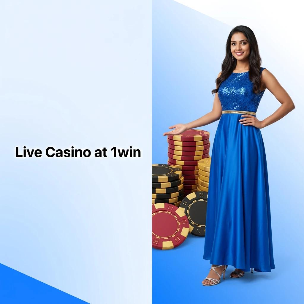 Live Casino at 1win with real dealers streaming HD roulette, blackjack, baccarat, Teen Patti, and live game shows